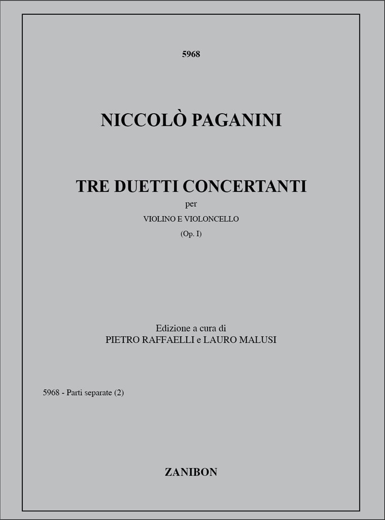 Tre Duetti Concertanti, Op. 1